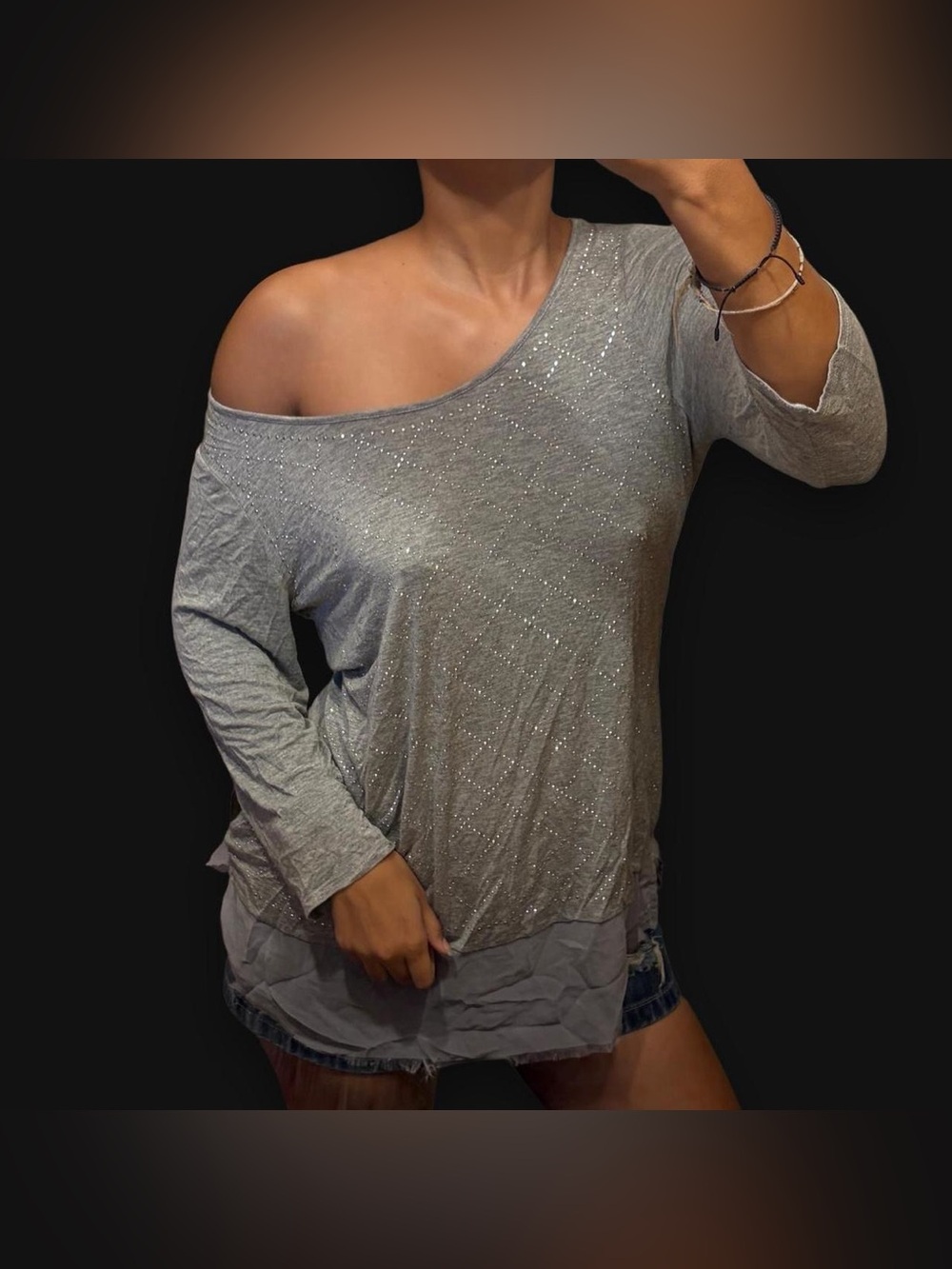 Grunge Off the Shoulder Top by Belldini!